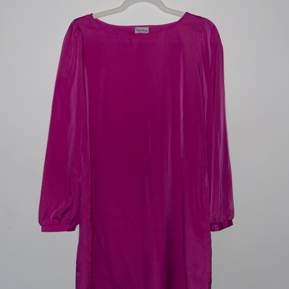 Brigette Bailey Magenta Dress with Long Sleeves